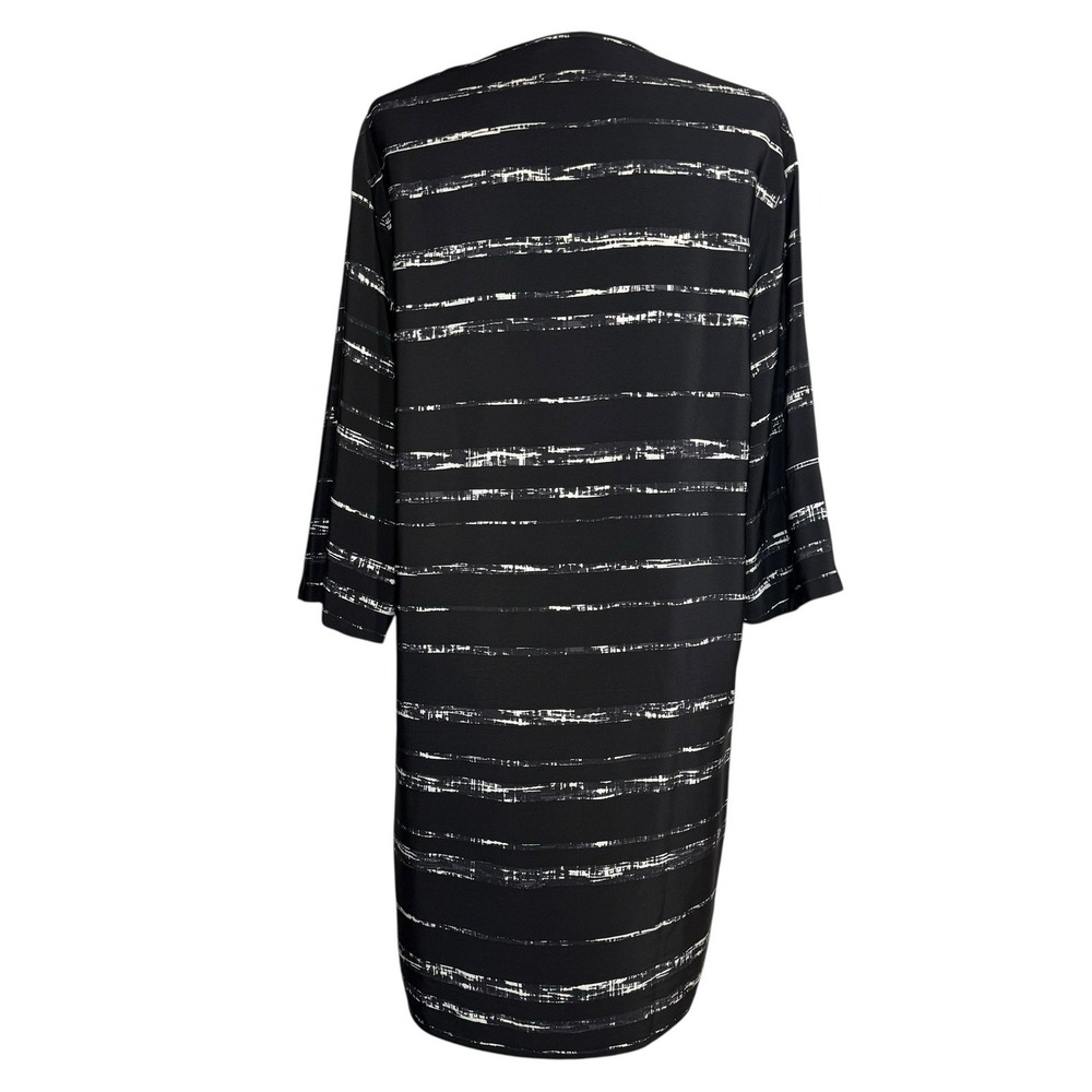 Vince 100% Silk Tunic Dress XS‎ Black V-Neck Minimalist Quiet Luxury Oversized - Picture 6 of 10